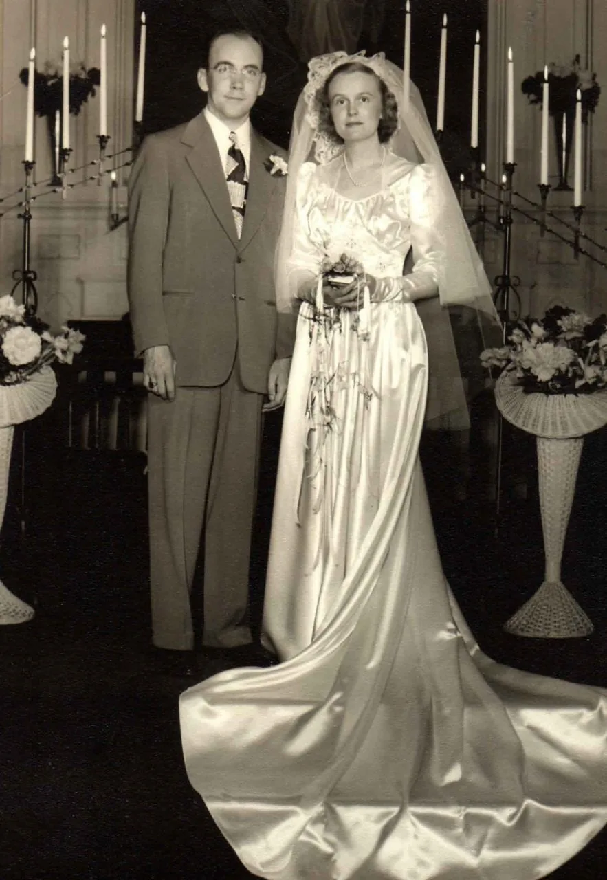 Lyle and Jean Rostad wedding
